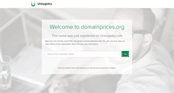 Desktop Screenshot of domainprices.org